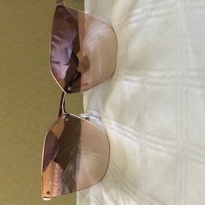 SALE !Prada rose gold frameless sunglasses